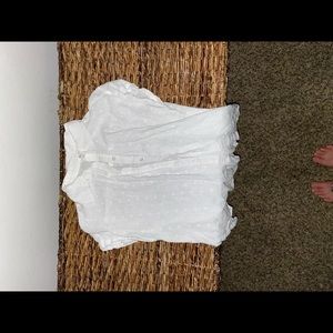 White Old Navy button down blouse